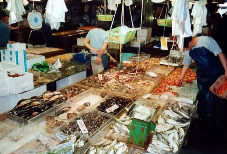 Tsukiji fiskmarknad